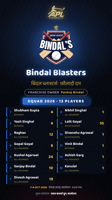 Bindal Blasters poster